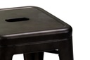 Sgabello ferro bristol marrone cm39x39h45