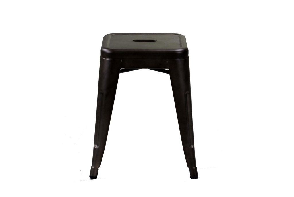 Sgabello ferro bristol marrone cm39x39h45