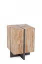 Sgabello legno metallo industriale Garrett 45h cm