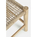 Sgabello per esterno in legno Teak Naturale LAMPOK 38x38x h45 cm