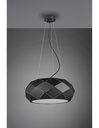 Sospensione 3xE27 Zandor Nero Ø50 cm Trio Lighting