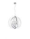 Sospensione 4 Luci Candela Cerchi Alluminio Trio Lighting