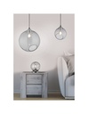 Sospensione Clooney Sfera Vetro Fumé Ø20 cm Trio Lighting