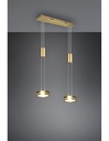 Sospensione Diffusori Disco Led Dimmer Franklin Ottone Trio Lighting