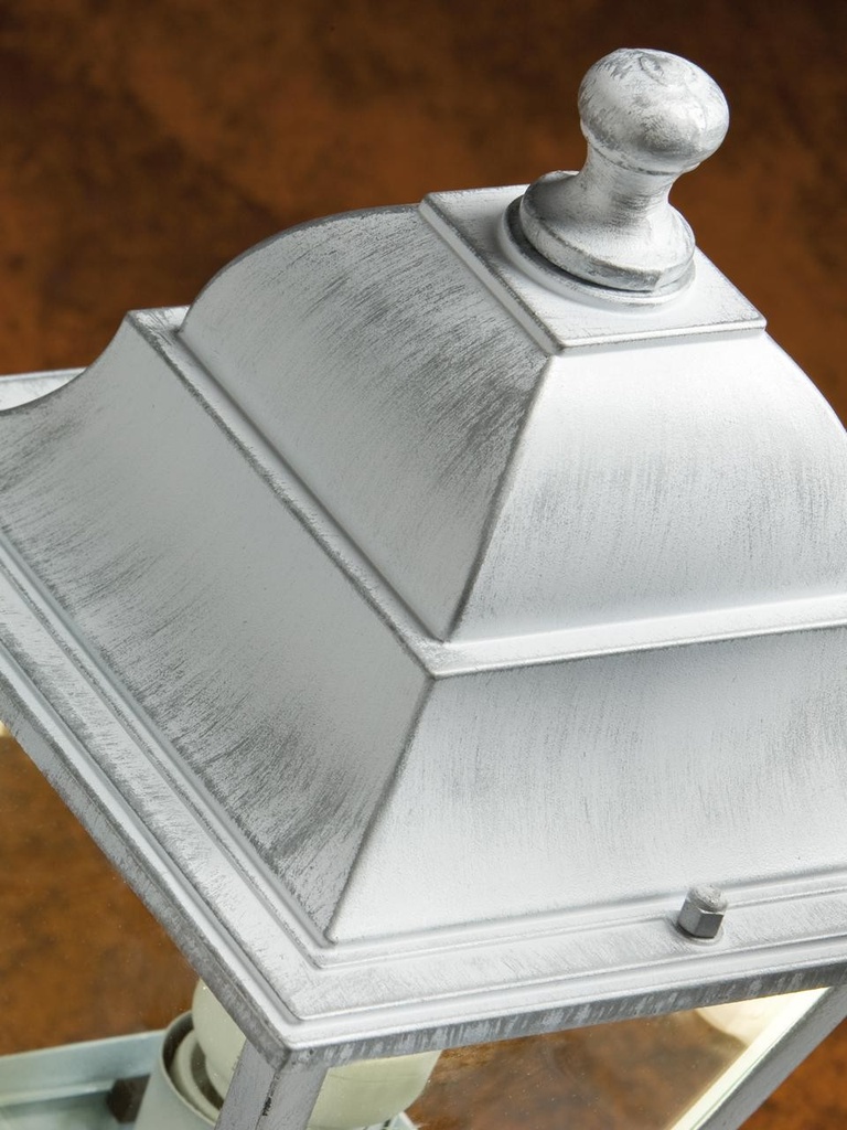 Sospensione E27  linea old  biancoargento