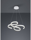 Sospensione Francis Vortici Bianco Led 52w Dimmerabile Trio Lighting