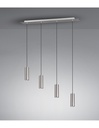 Sospensione Isola 4 Luci Cilindri GU10 Marley Nichel Lighting