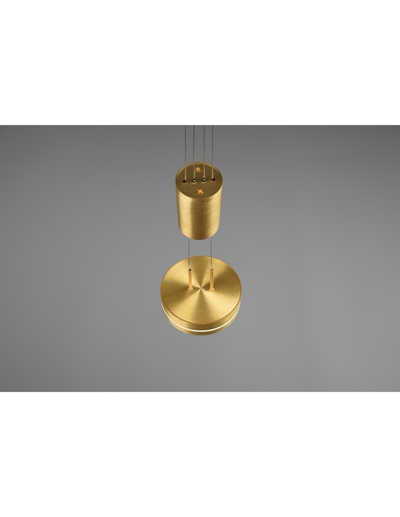 Sospensione Moderna Isola Disco Led Franklin Ottone Trio Lighting