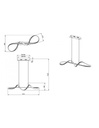 Sospensione Moderna Perugia Design Intreccio Cromo Led Dimmer 4000k Trio Lighting