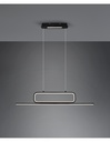 Sospensione Nera Moderna Ufficio Aick Led Dimmerabile Trio Lighting