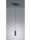 Sospensione Pendel Cilindro GU10 Marley Nero Trio Lighting