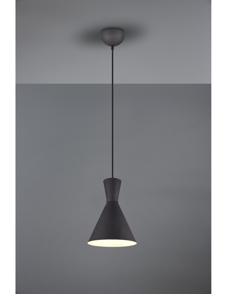 Sospensione Per Isola Enzo Doppio Cono Nero Trio Lighting