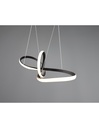Sospensione Sansa Led 28w Dimmerabile Nero L80 cm Trio Lighting
