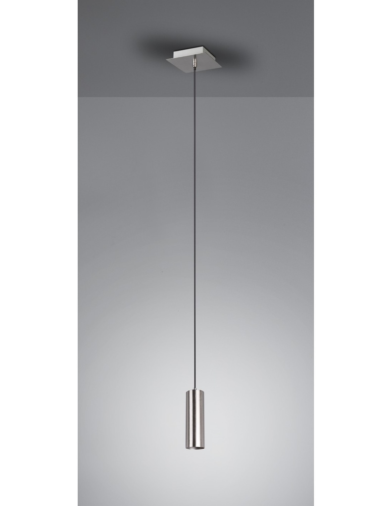Sospensione Singola Cilindro GU10 Marley Nichel Trio Lighting