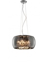 Sospensione Vapore Vetro Cromo E Pendenti Ø40 cm Trio Lighting