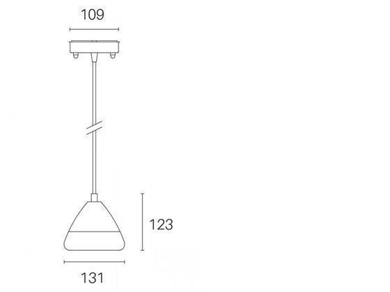 Sospensione in Alluminio Pressofuso con Diffusore in Acrilico - 20W, 1800 Lumen, Luce Calda tortora
