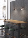 Sospensione in Alluminio Pressofuso con Diffusore in Acrilico - 20W, 1800 Lumen, Luce Calda tortora