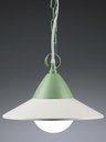 Sospensione in Alluminio e Metallo con Diffusore Opalino - 20W - 2050 Lumen biancoverde