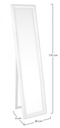 Specchio St Sanzio C-C Mat Bianco 40X170