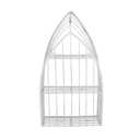 Appendino metallo bianco 4 posti cm19x18h63