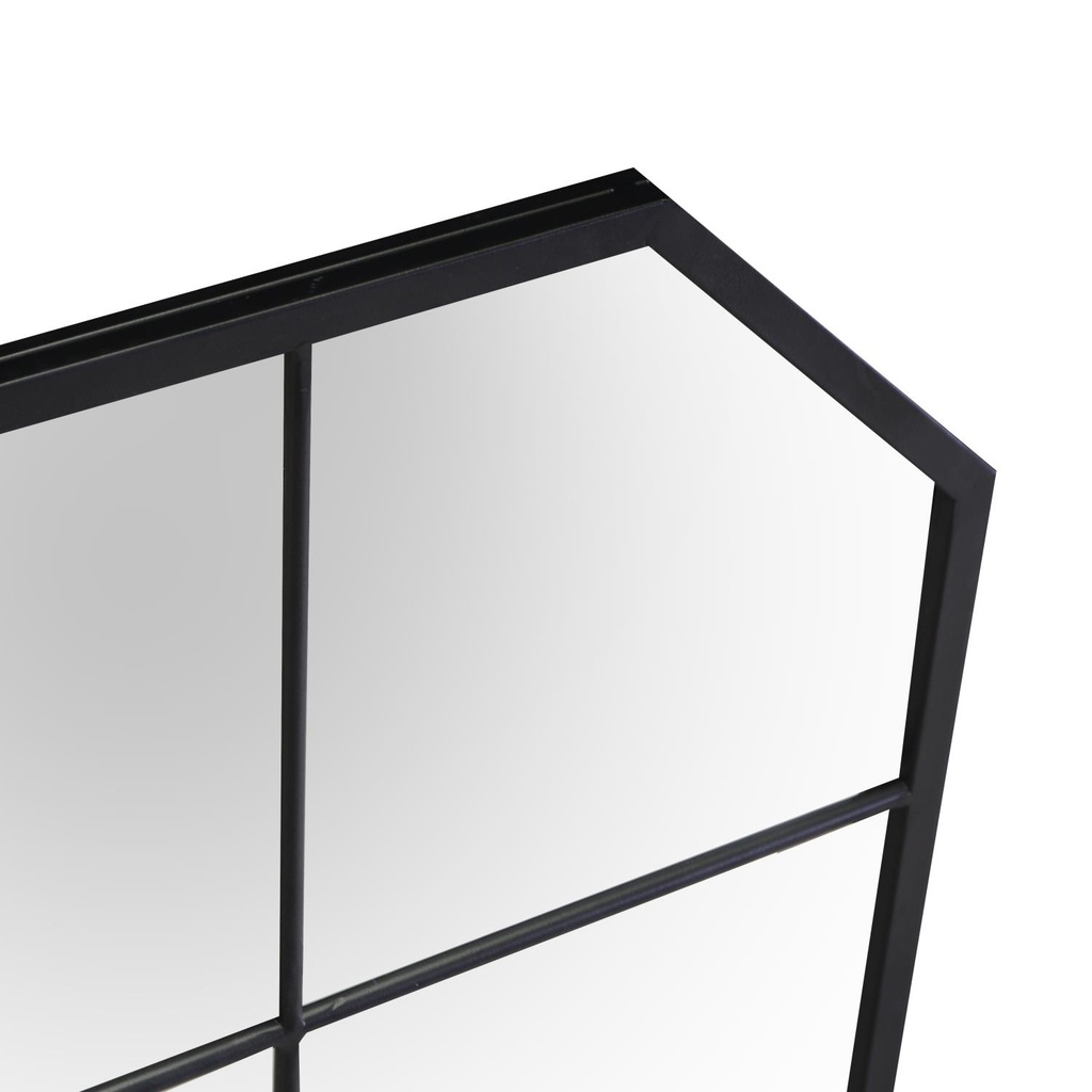 Specchio metallo nero cm100x2h70
