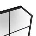 Specchio metallo nero cm100x2h70