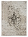 Tappeto grigio in fibre naturali stile fusion 160x230