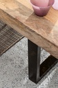 Tappeto grigio in fibre naturali stile fusion cm 160x230
