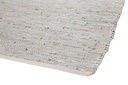 Tappeto pelle argento Helen