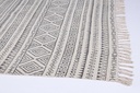 Tappeto stile etnico grigio Giordania cm 140 x 200