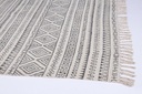 Tappeto stile etnico grigio Giordania cm 140 x 200