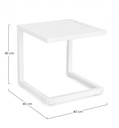 Tavolino Hilde 40X40 Bianco Ld30 -