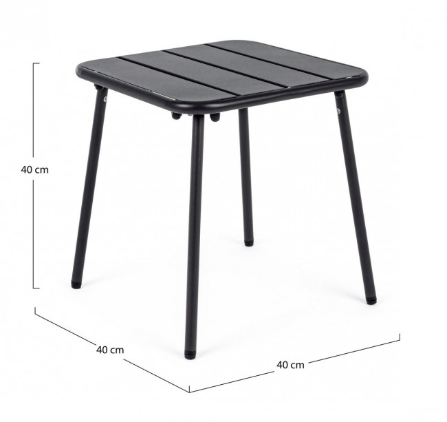 Tavolino Marlyn Antracite 40X40 -