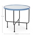 Tavolino Painter C-Specchio To Azz D58.5