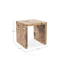 Tavolino Rocio in Legno Cm. 45 x 45h