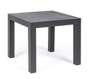 Tavolino antracite in alluminio stile industrial cm 50x50