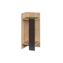 Tavolino di design Elos rovere oak pannello antracite 25x25x60h sinistro