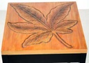 Tavolino disegno foglia ca-9737 cm. 51 x 51 h 61