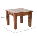 Tavolino in legno stile rustico cm 60x60