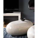 Tavolino moderno  pietra beige cm 50 x 75 x h 27
