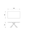 Tavolo Fisso 160 x 76 H cm - Spike