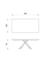 Tavolo Fisso 200 x 76 H cm - Spike