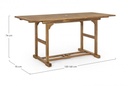 Tavolo Noemi All. 120-160X70