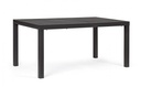 Tavolo allungabile antracite in alluminio stile classico cm 160-240x90