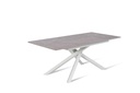 Tavolo allungabile antracite-bianco 90 cm x 140- 190 cm H. 76 cm