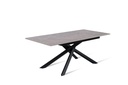 Tavolo allungabile antracite-nero 90 cm x 140- 190 cm H. 76 cm