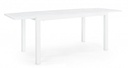 Tavolo allungabile bianco in alluminio stile classico cm 140-210x77