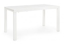 Tavolo allungabile bianco in alluminio stile classico cm 140-210x77