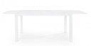 Tavolo allungabile bianco in alluminio stile classico cm 140-210x77