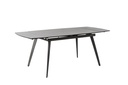Tavolo allungabile con top in ceramica grigio antracite 140/170/200x90x76h cm